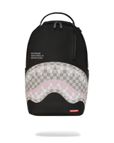 SHARK CENTRAL CREAM BLACK CHECK BACKPACK